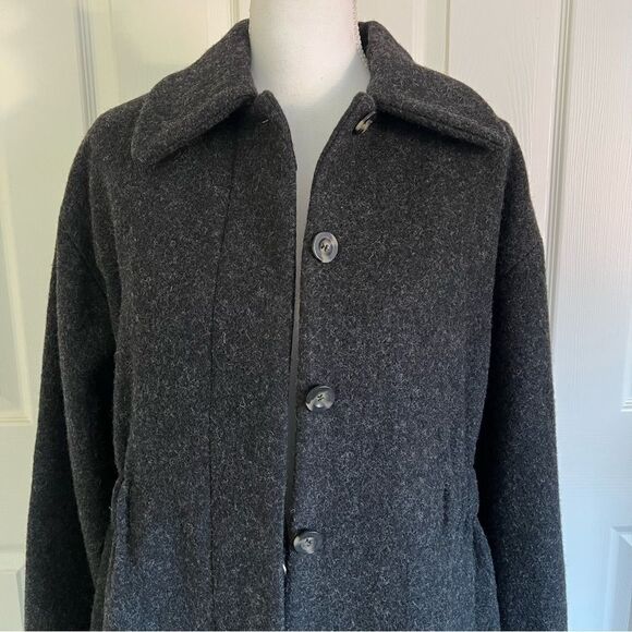 Ba&sh Lagos wool-blend coat Anthracite / Charcoal Large MSRP $695 - Picture 4 of 12